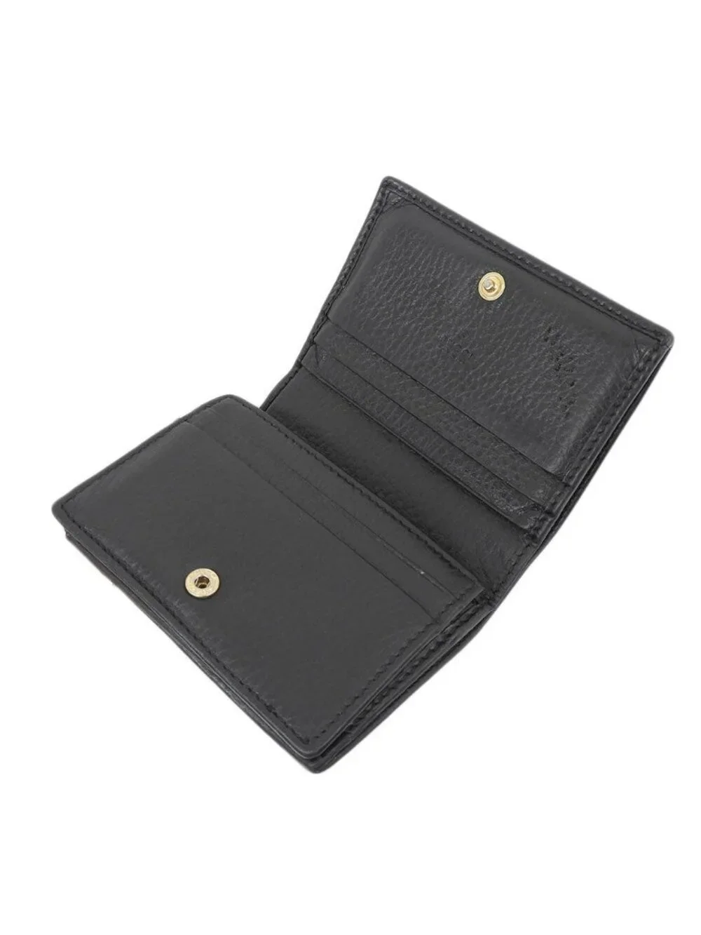 Gucci Petit Marmont Bifold Leather Wallet Compact Black - Picture 6 of 10